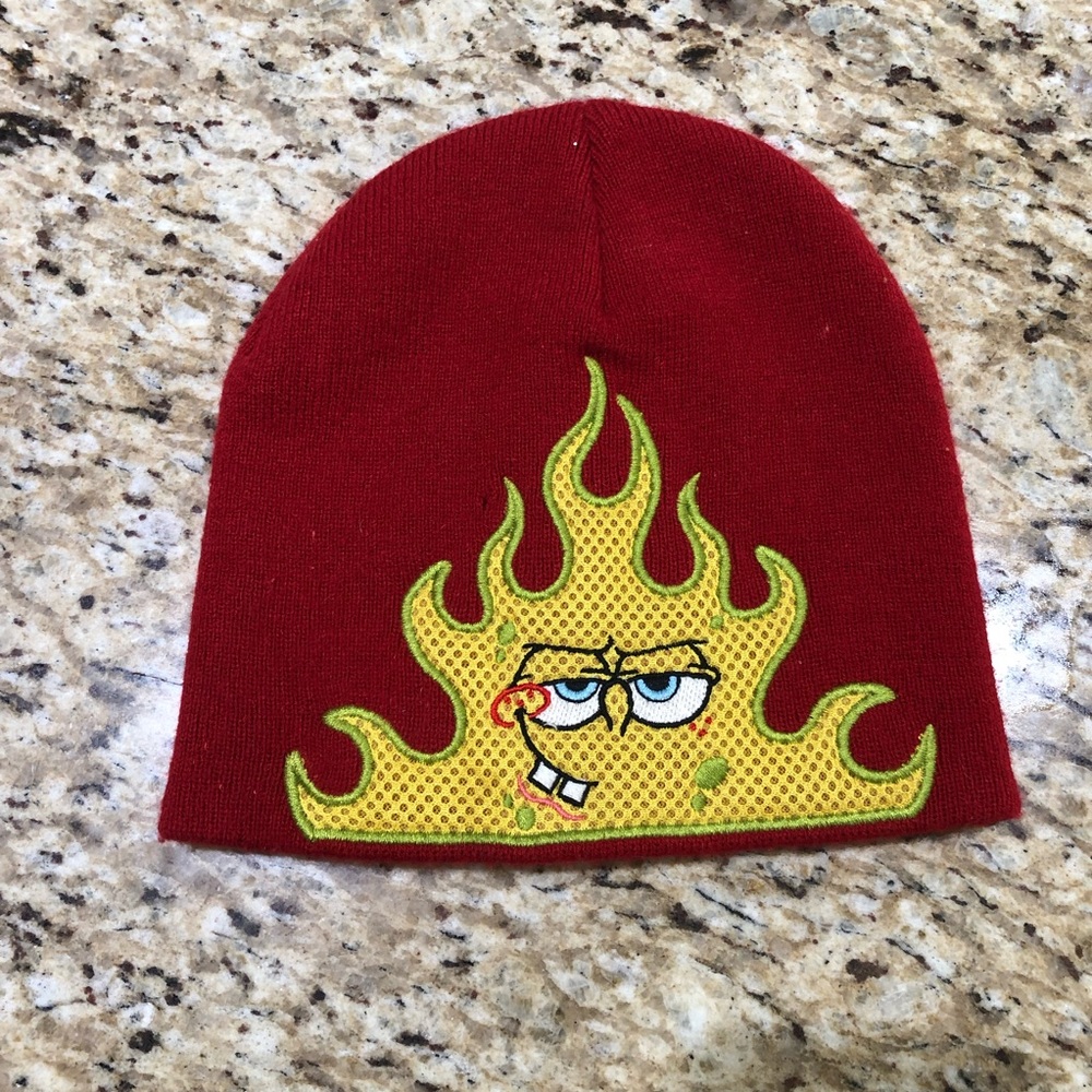 Nickelodeon SpongeBob Red Winter Beanie Hat One Size